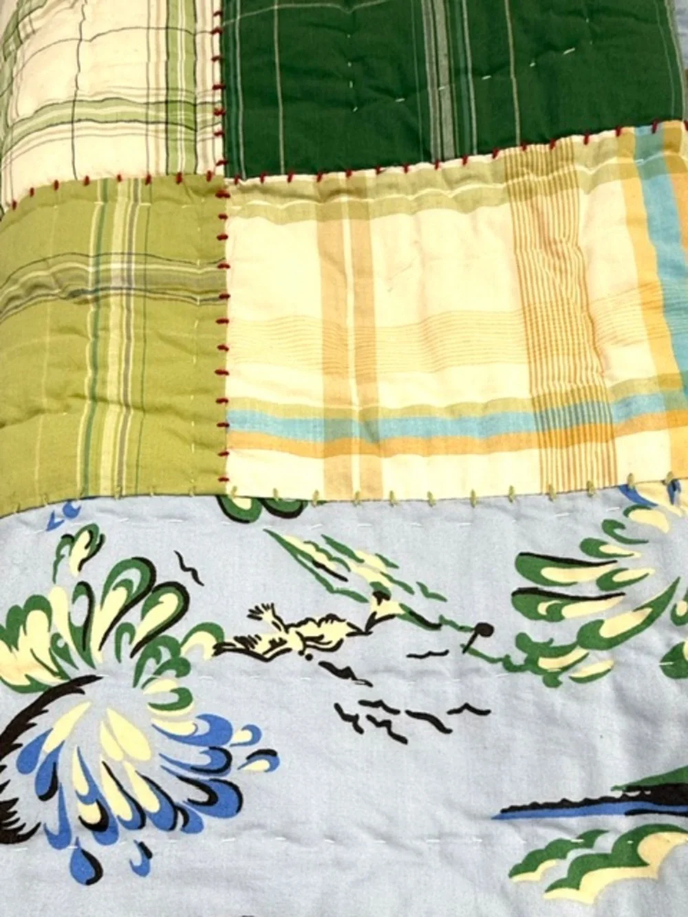 Pottery Barn Kids Surfside Patchwork Twin Quilt~Shams~Pillowcase~Rare~Vintage~